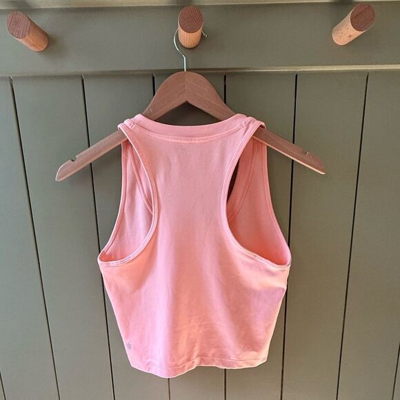 Athleta Cropped Sleeveless Tank in Light Pink / Peach - XS - Picture 2 of 8